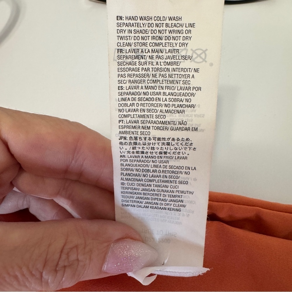 Volcom Rust Orange String Bikini Bottoms | Size S… - image 5